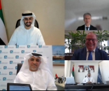 التوقيع على اتفاقية شراكة بين مرافئ أبوظبي وشركة مايكروسوفت تهدف إلى تحسين قدرات مرافئ أبوظبي في مجال تتبع الحاويات والمركبات ذاتية القيادة لنقل الحاويات في ميناء خليفة.